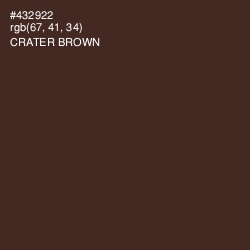 #432922 - Crater Brown Color Image